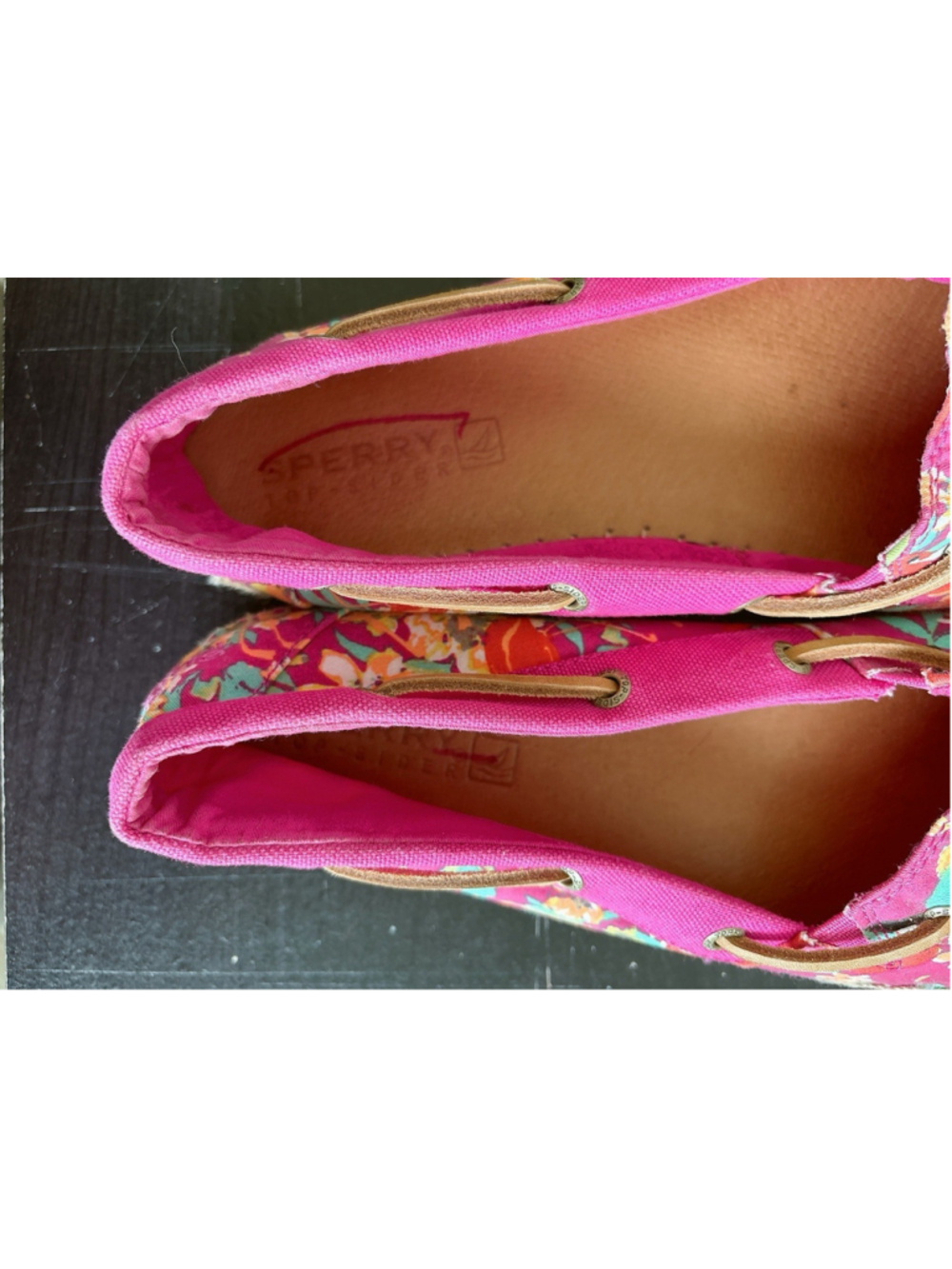 Sperry Top-Sider Womens Size 9.5 Pink Floral Flamingo Tropical Espadrille Flats - Picture 8 of 13
